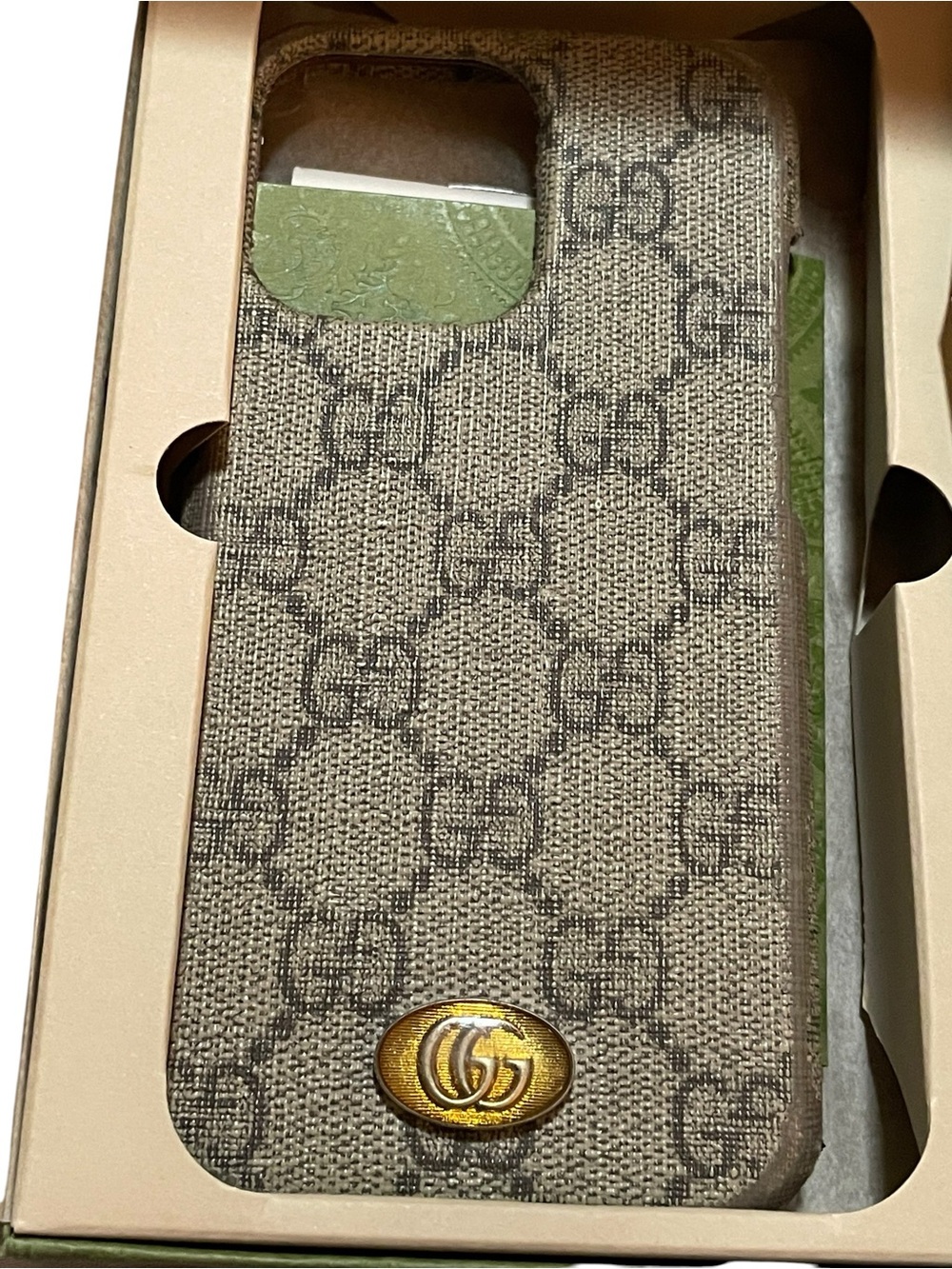 Gucci Ophidia GG Supreme iPhone 13 Pro Case w/ Box & Care Cards